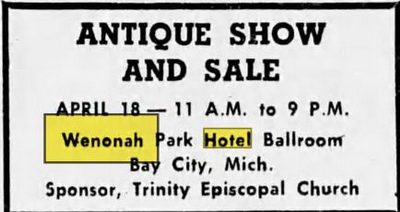 Wenonah Hotel - Apr 18 1970 Ad